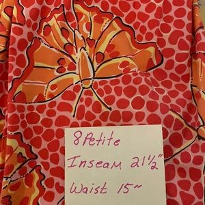 8 petite Lilly Pulitzer pants